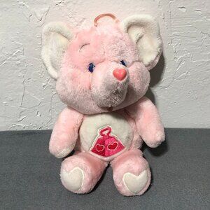 ORIGINAL 1984 CARE BEAR COUSINS ELEPHANT Lotsa Heart 13” Plush Kenner Vintage